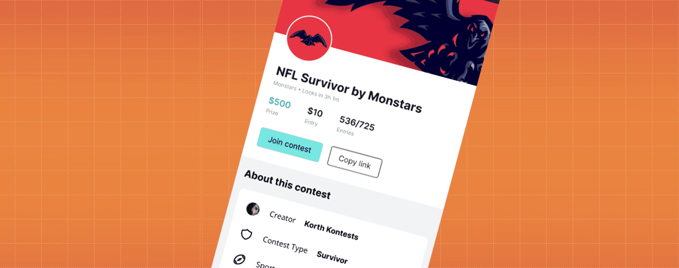 Contest details screens and the Commissioner Hub